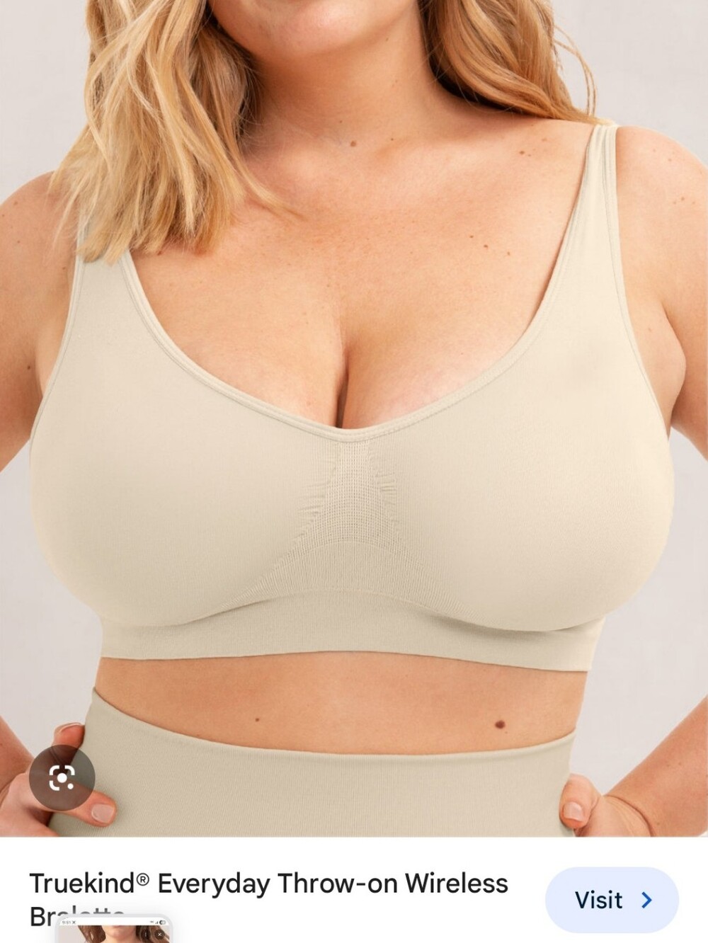 Everyday Wireless Throw-On Bra in Nude